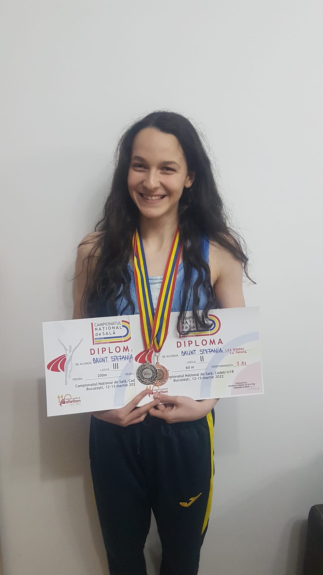 Două medalii pentru Ștefania Balint la Campionatul Național de juniori 2