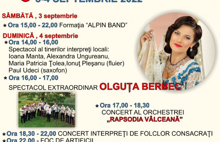 Primarul Gheorghe Dinculescu vă invită sa luaţi parte la Sărbătoarea Zilelor Comunei Mălaia care va avea loc în zilele de 3 și 4 septembrie