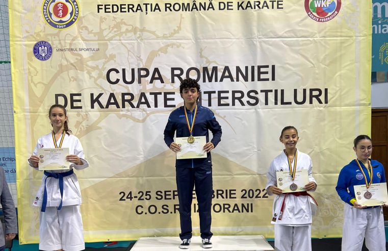 Karateka de la CSS Rm. Vâlcea au obținut trei medalii la Cupa României