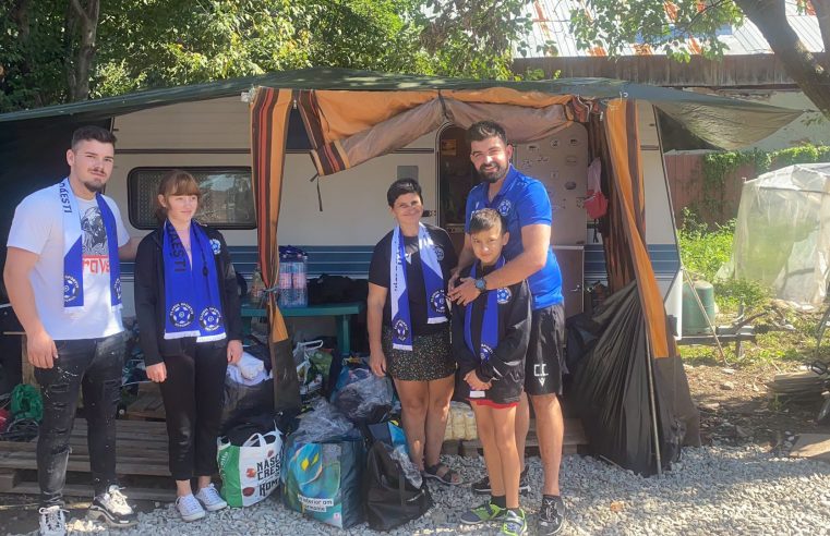 Suporterii echipei Viitorul Dăești au ajutat o familie nevoiașă din Bujoreni