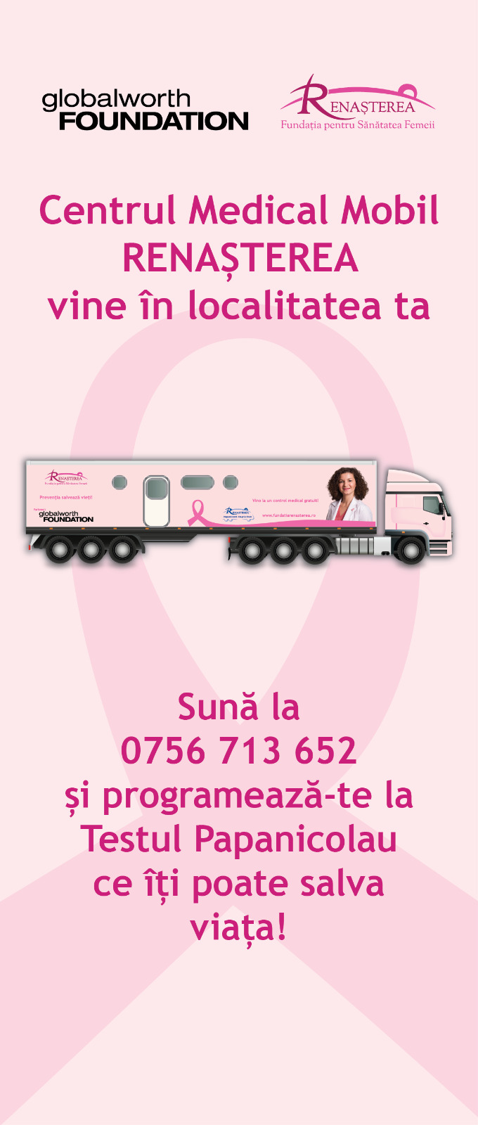 Caravana mobilă pentru screeningul cancerul de col uterin va ajunge zilele acestea în Brezoi