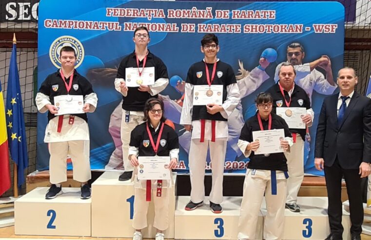 Sportivii de la CS Vâlcea 1924, medaliați la Campionatul Național de Para-Karate Shotokan Wsf