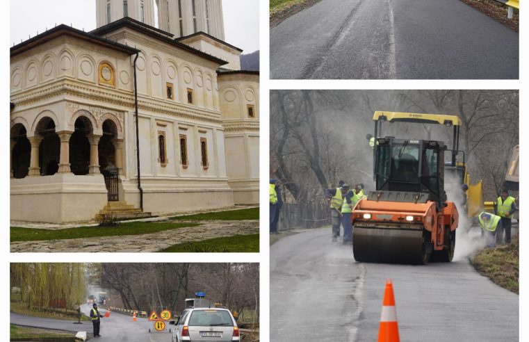 Modernizare completă pentru accesul către Mănăstirea Hurezi