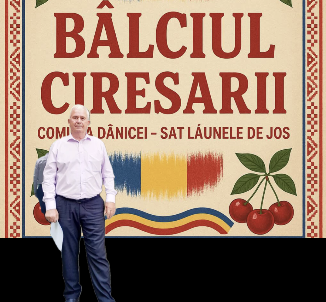 Duminică, 15 iunie, la Dănicei se petrece ca odinioară. Dumitru Pirneci: «Vă aștept cu drag. Chiar dacă nu avem scenă anul acesta, Bâlciul Cireșarilor rămâne un moment de bucurie»